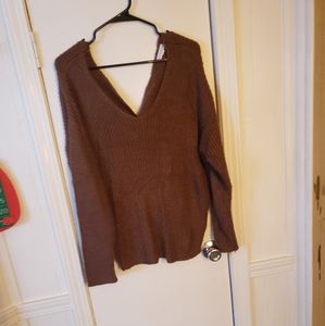 Off shoulder sweater